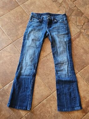 7 For All Mankind Women's Dark Blue Bootcut Jeans